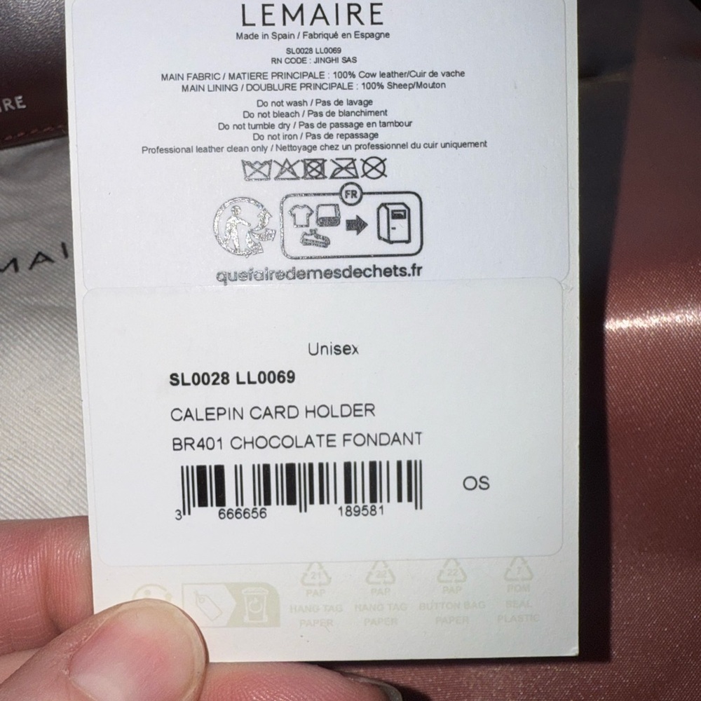 /traded/💯 LEMAIRE Calepin Card Holder - Picture 7 of 7
